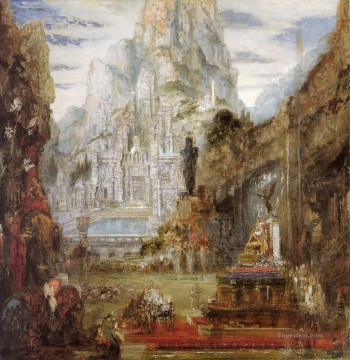 Simbolismo Pintura al %c3%b3leo - el triunfo de alejandro magno Simbolismo bíblico mitológico Gustave Moreau